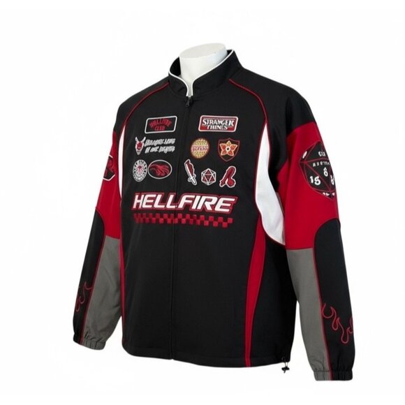 Netflix Stranger Things Hellfire Club Moto Jacket Size Medium New